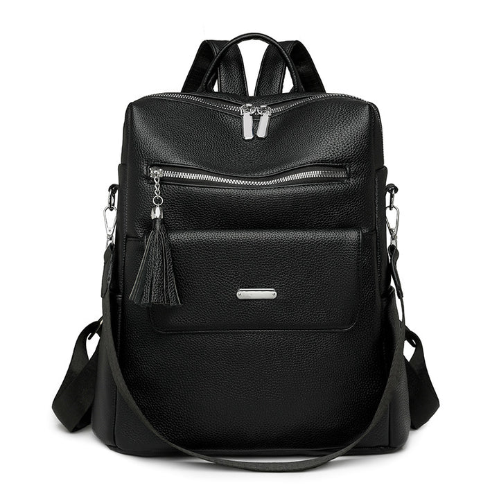 Stylish Multi-Pocket Leather Backpack Bowlift 1788673935