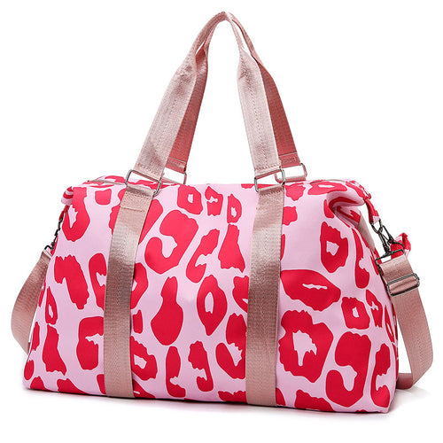 Sporty travel bag with trendy zebra pattern Bowlift