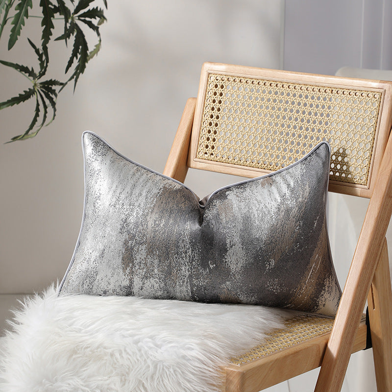 Artistic Geometric Pattern Lumbar Pillow