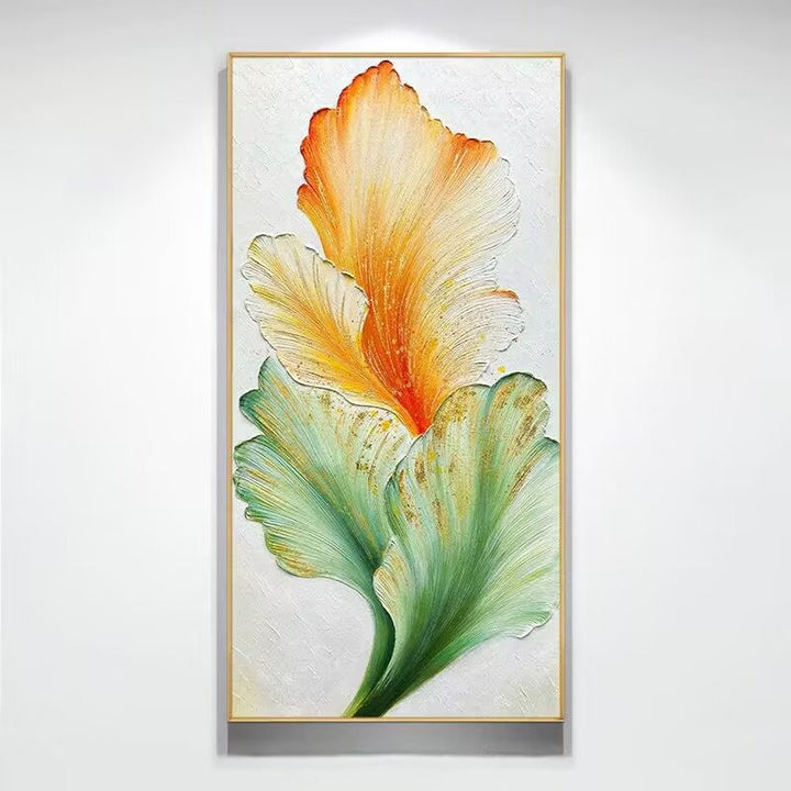 Floral Textured Canvas Artwork