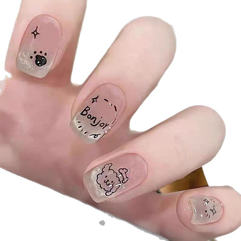 Decorative Character Press-On Nails Bowlift