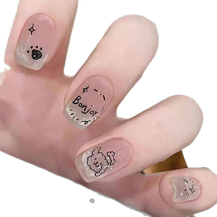 Decorative Character Press-On Nails Bowlift