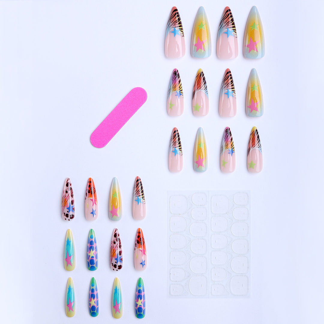 Artificial Nails In Lively Designs Bowlift