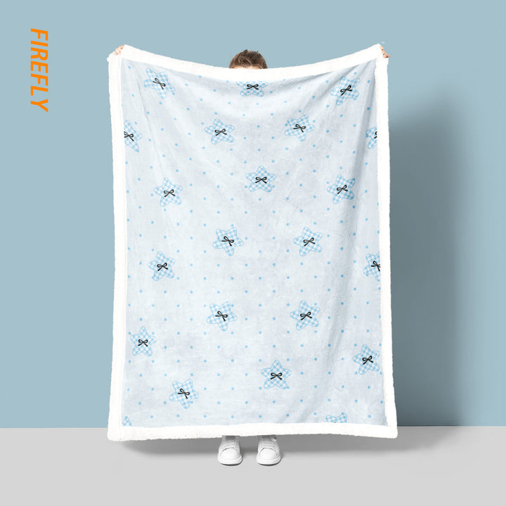 Cozy Star Patterned Fleece Blanket