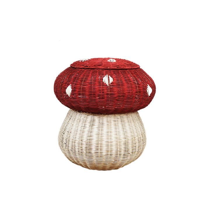 Playful storage stool in mushroom design Bowlift