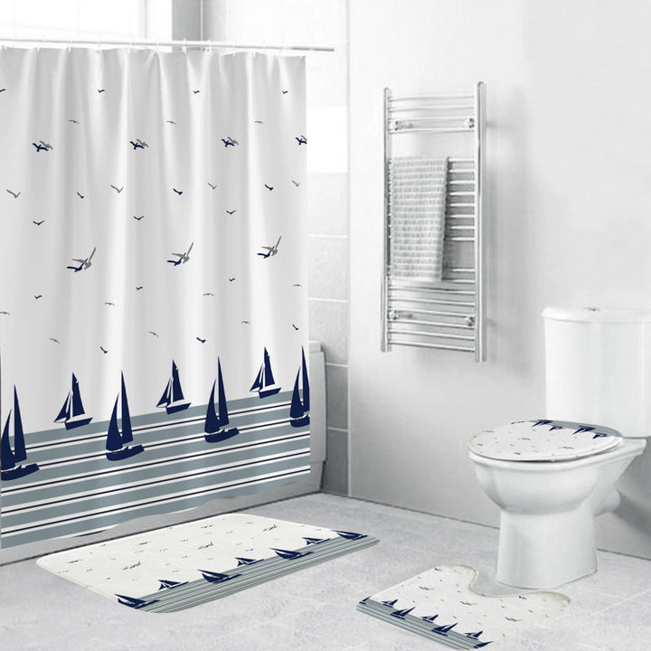 Nautical-Themed Bathroom Set Bowlift