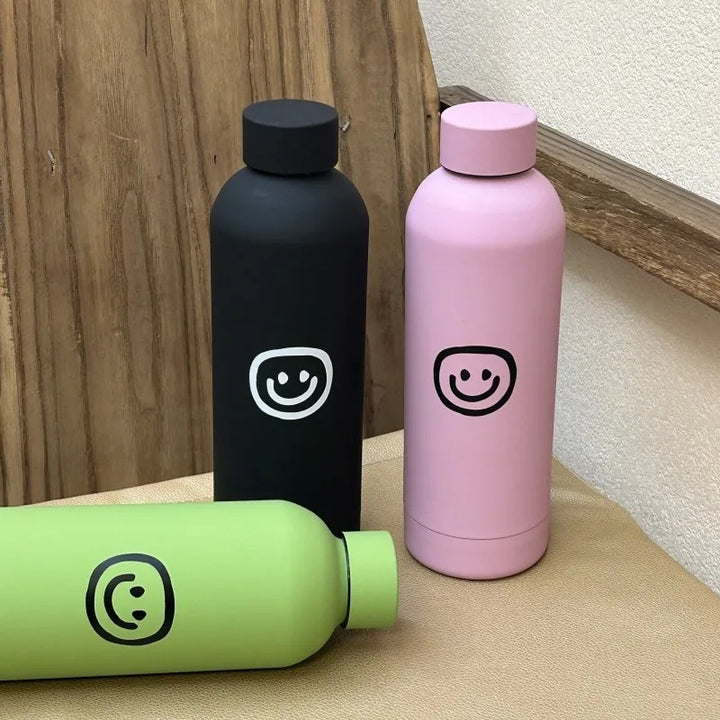 Women's insulated bottle with creative smiley design Bowlift