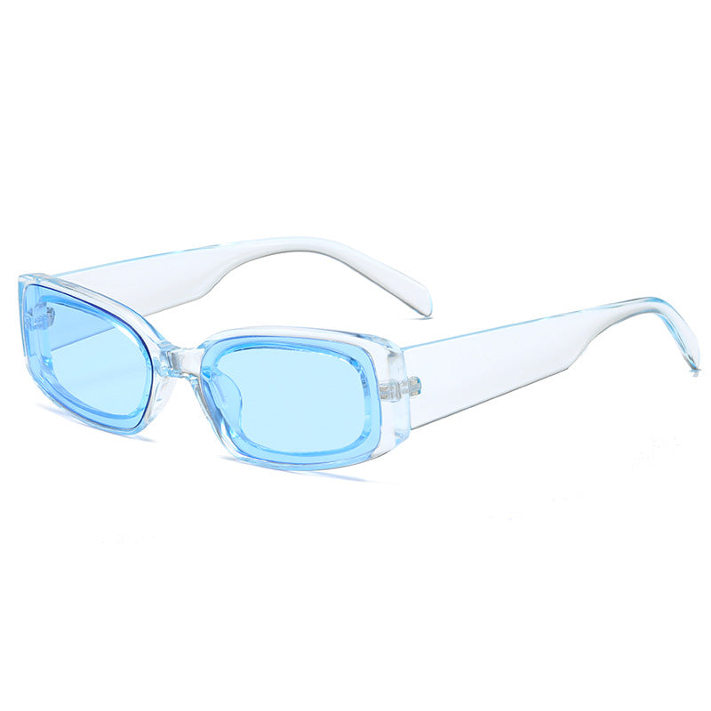 Women's stylish sunglasses with square lenses and transparent frame Bowlift