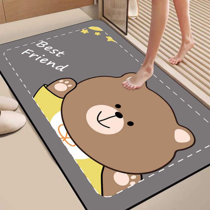 Cute Bear Welcome Mat
