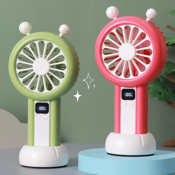 Unisex Portable USB Table Fan with Digital Speed Display Bowlift