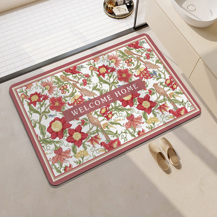 Playful Fruit-Themed Bath Mat Bowlift