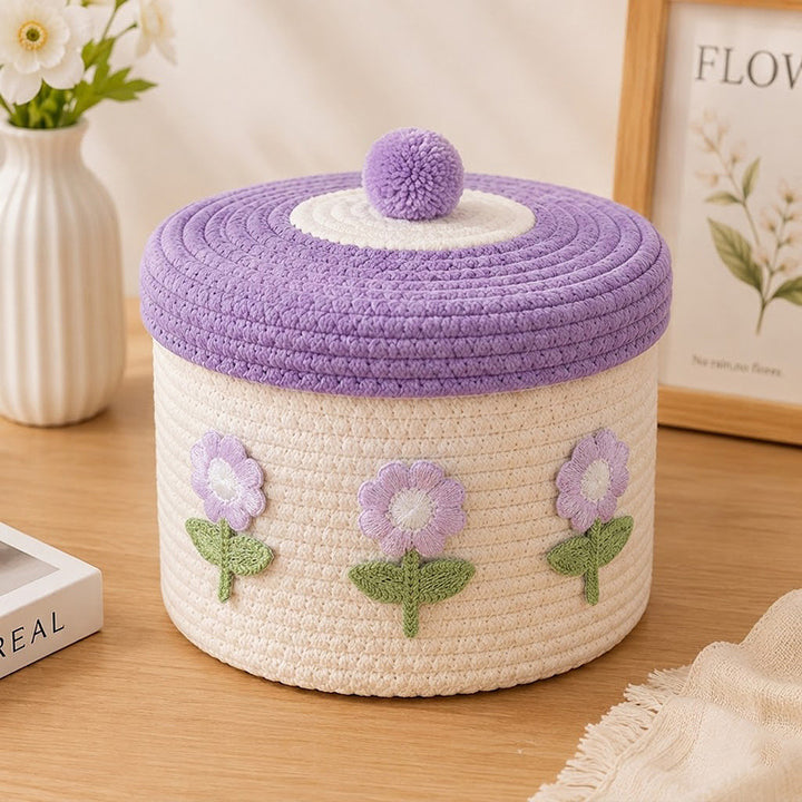 Decorative Knitted Storage Container Bowlift