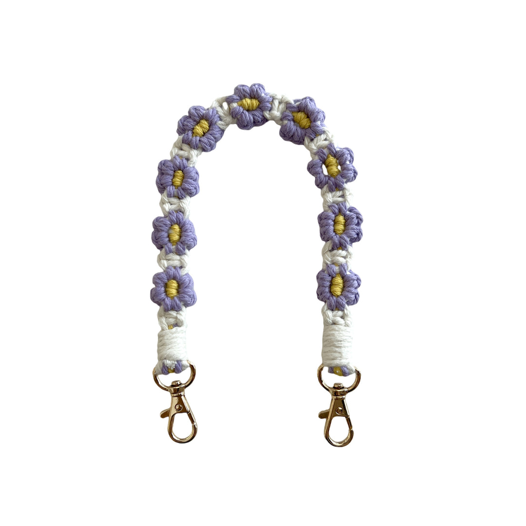 Floral Macrame Keychain Strap Bowlift