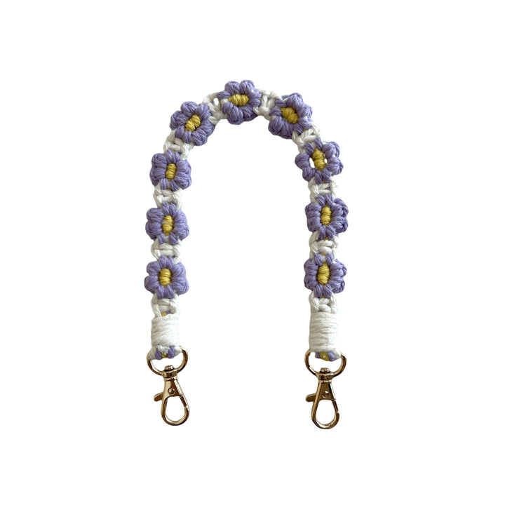 Floral Macrame Keychain Strap Bowlift