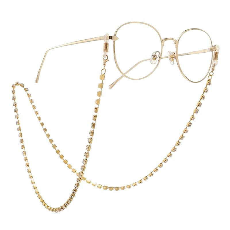 Sparkling Rhinestone Eyewear Chain Bowlift
