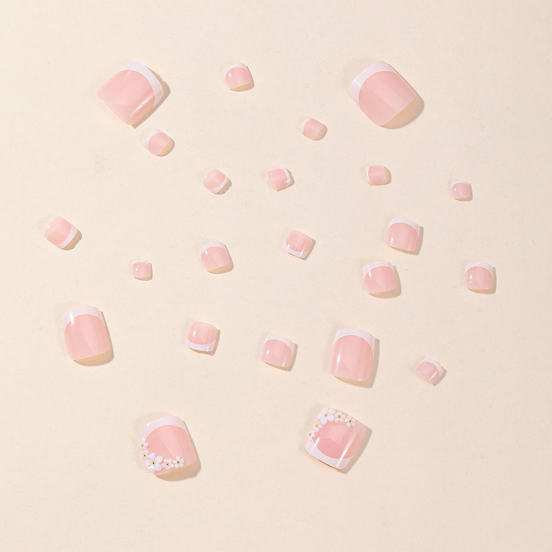 Decorative Gel Toe Nail Art Bowlift