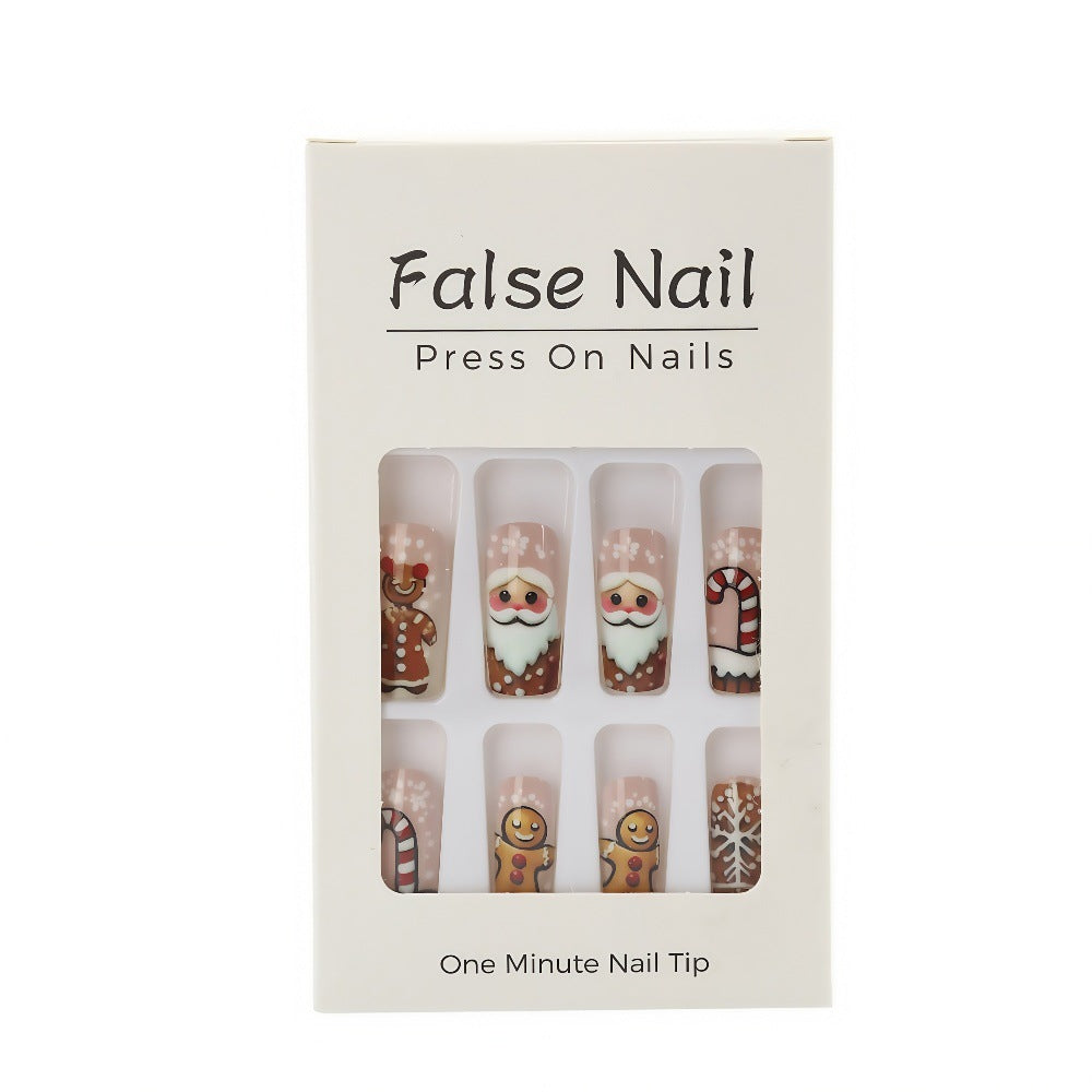 Christmas art nails with festive designs Bowlift