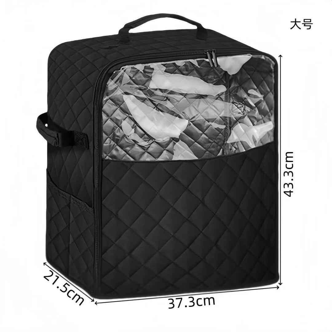 Women's shoe transport bag with transparent window and padded interior Bowlift