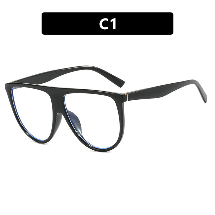 Ladies trendy oversized sunglasses with stylish transparent frame Bowlift