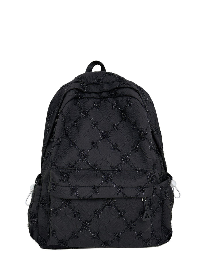 Backpack with Stylish Embossed Design and Multiple Compartments Bowlift