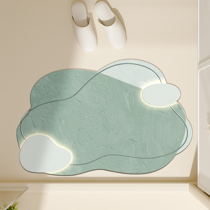 Floral-Inspired Decorative Bath Mat Bowlift
