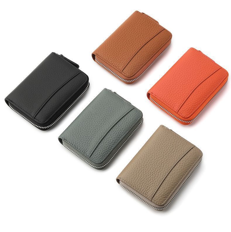 Durable Leather Zip Wallet Bowlift