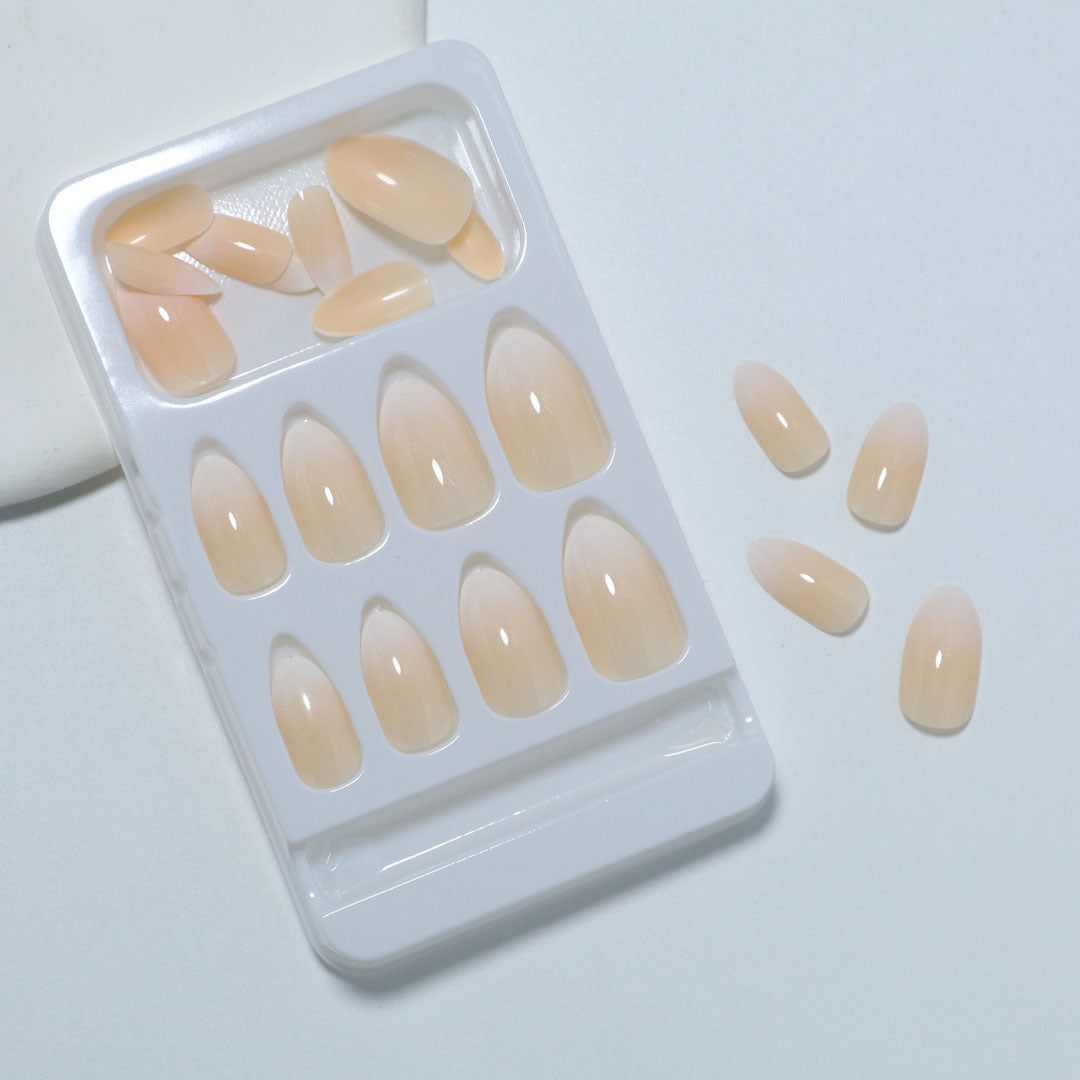 Elegant Almond-Shaped Press-On Nail Set Bowlift