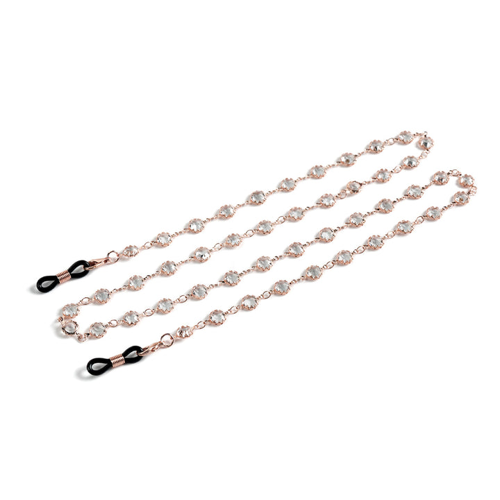 Gemstone-Embellished Eyewear Chain Bowlift