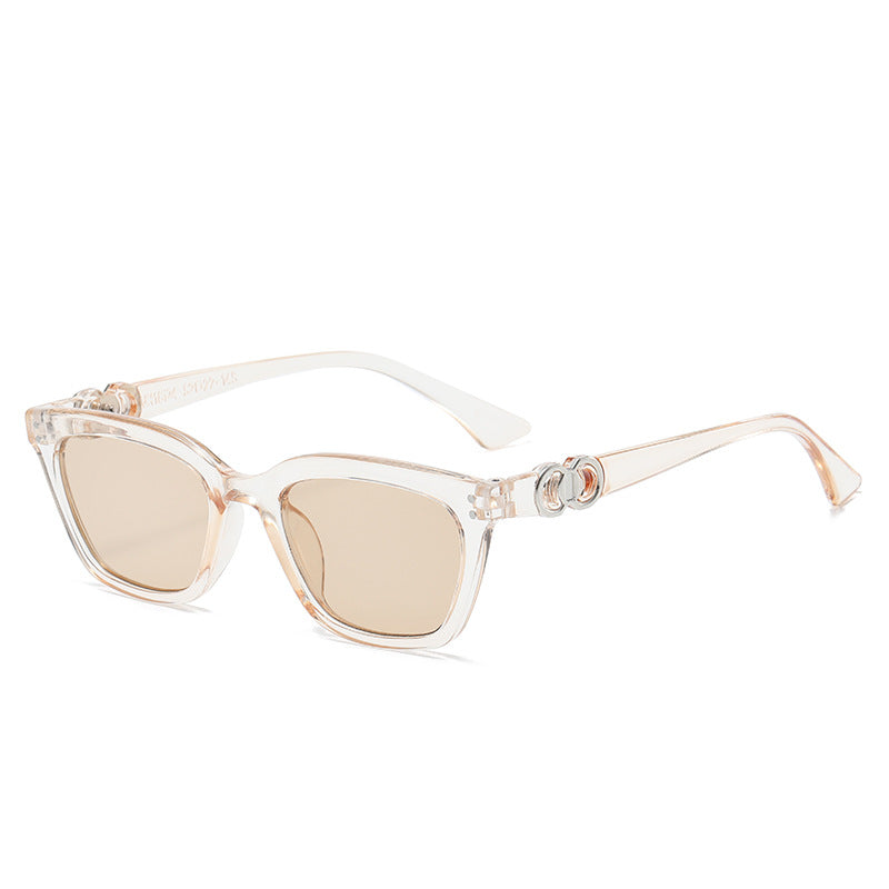 Women Elegant and fashionable sunglasses with decorative metal frame Bowlift