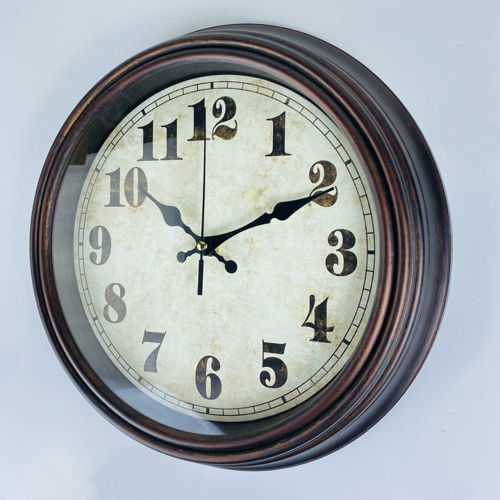 BowLift | WoodEra - Timeless Brown Wall Clock