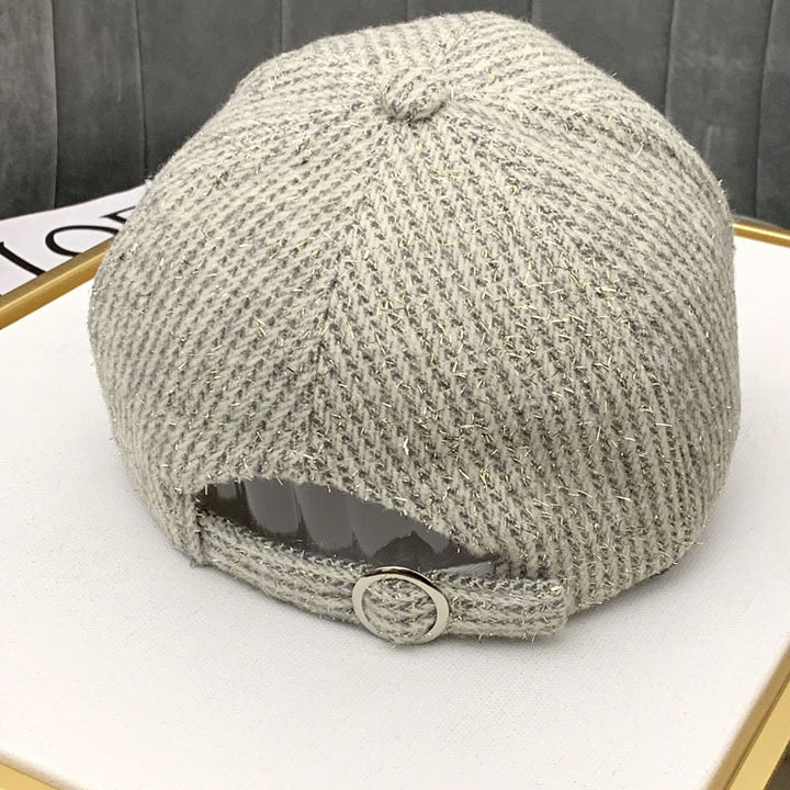 Women's Textured Knit Baseball Cap Bowlift
