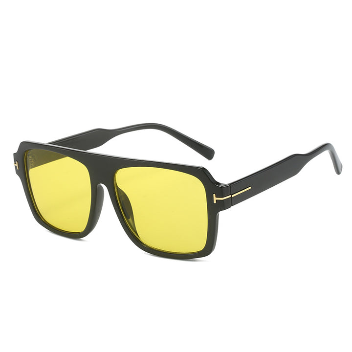 Women's square sunglasses with stylish, transparent frame Bowlift
