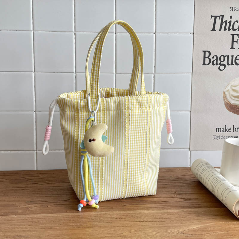 WoDrawstring Utility Tote Bag Bowlift