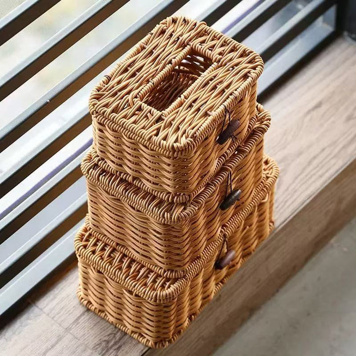 Handcrafted Wicker Storage Box Bowlift