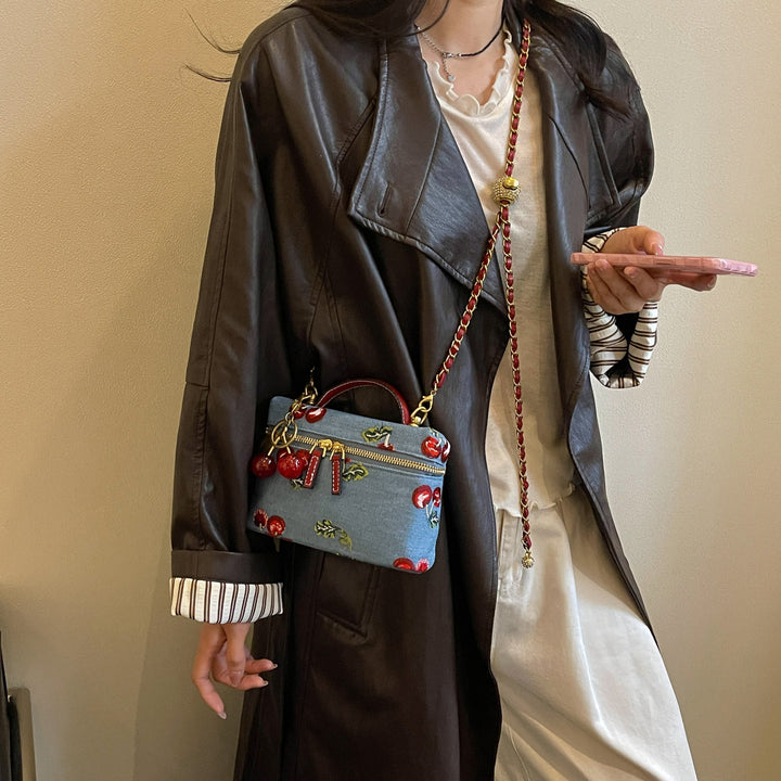 Embroidered Crossbody Bag Bowlift