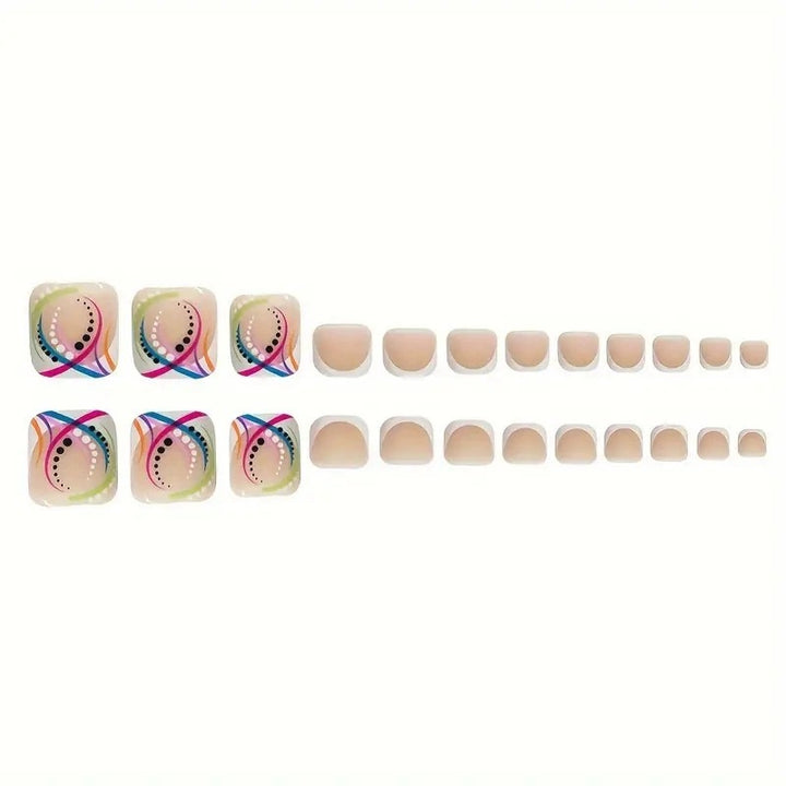 Artistic Geometric Nail Art Extensions Bowlift