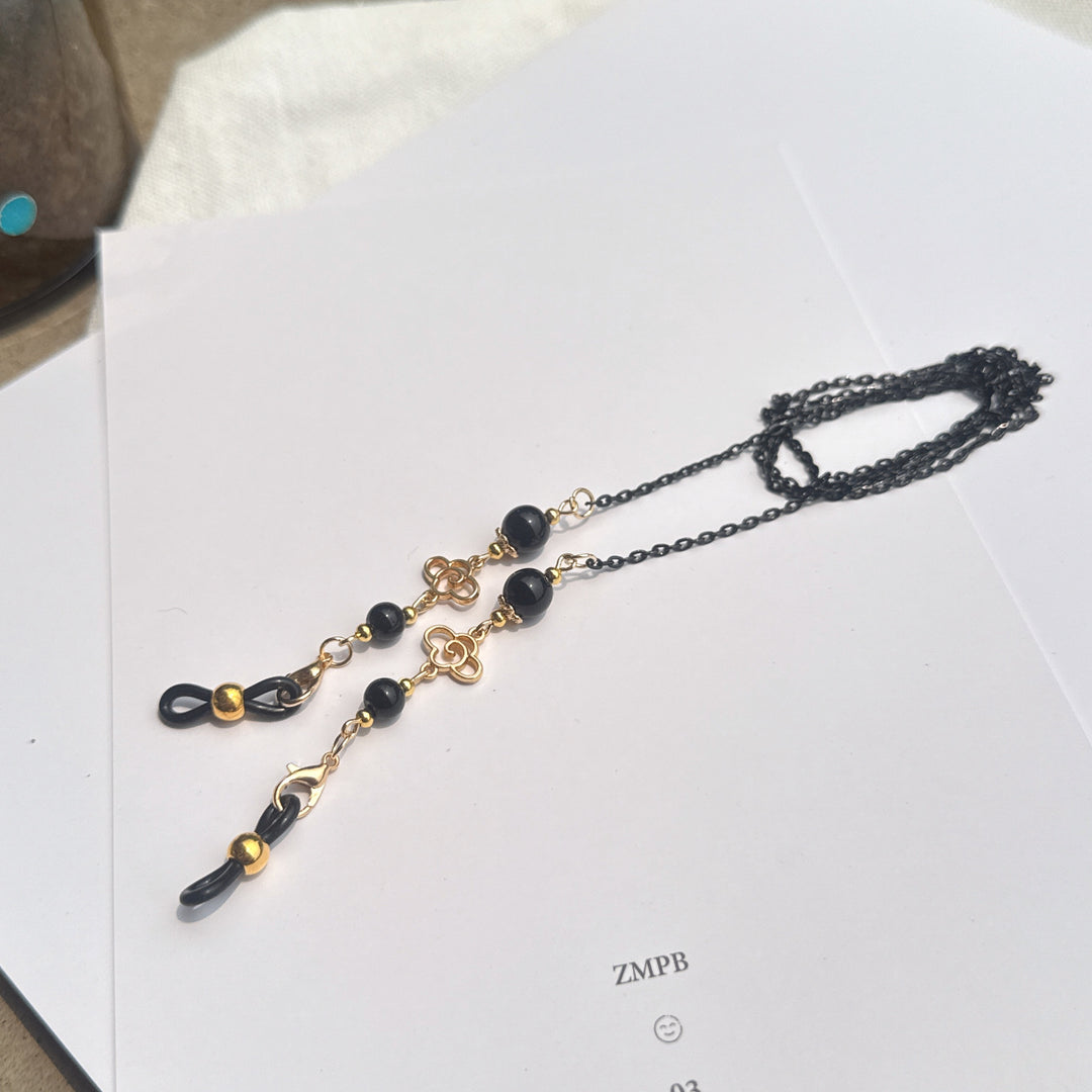 Elegant Long Pendant Necklace with Bead Accents Bowlift