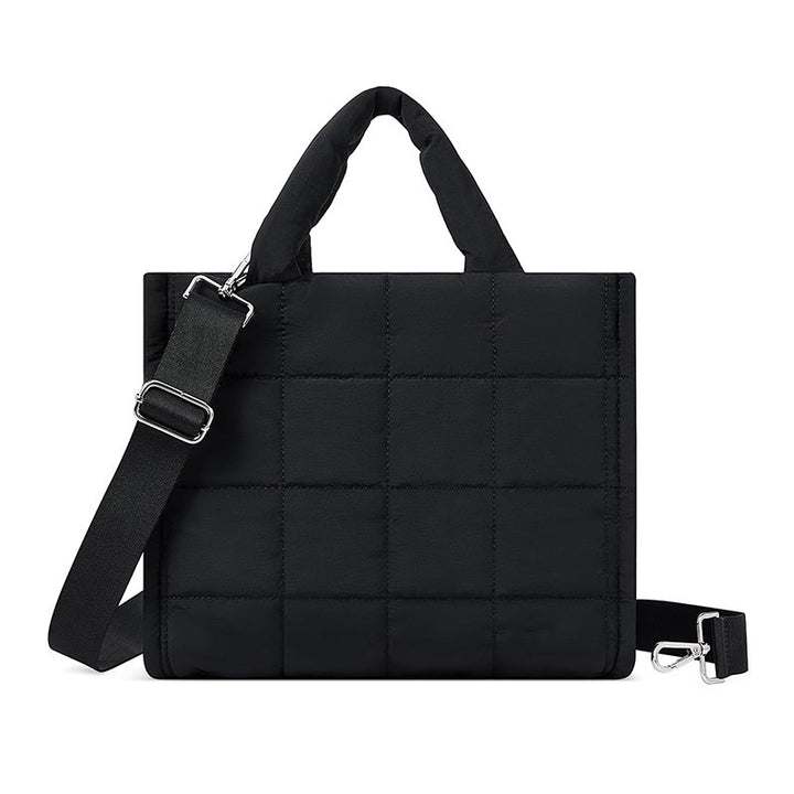 Fashionable Shoulder Bag Made of Quilted Material Bowlift