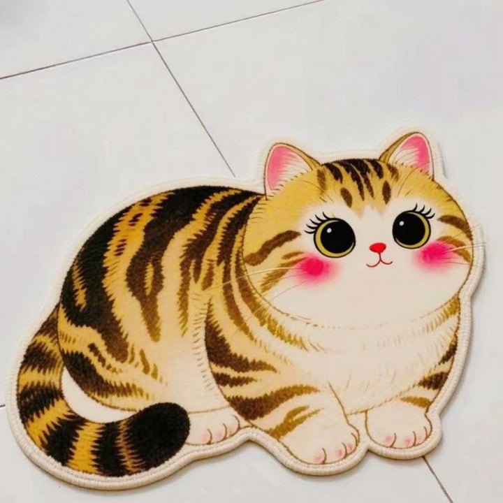 Realistic Lion Cub Shaped Floor Mat
