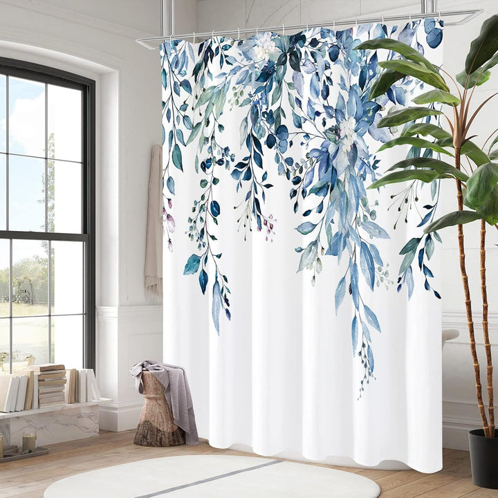 Floral Patterned Shower Curtain Bowlift