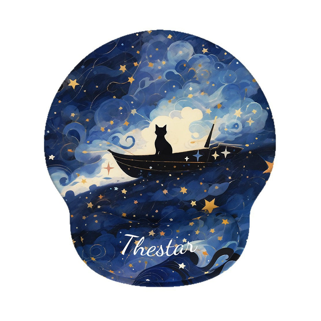 Artistic Nebula-Themed Mouse Pad Bowlift