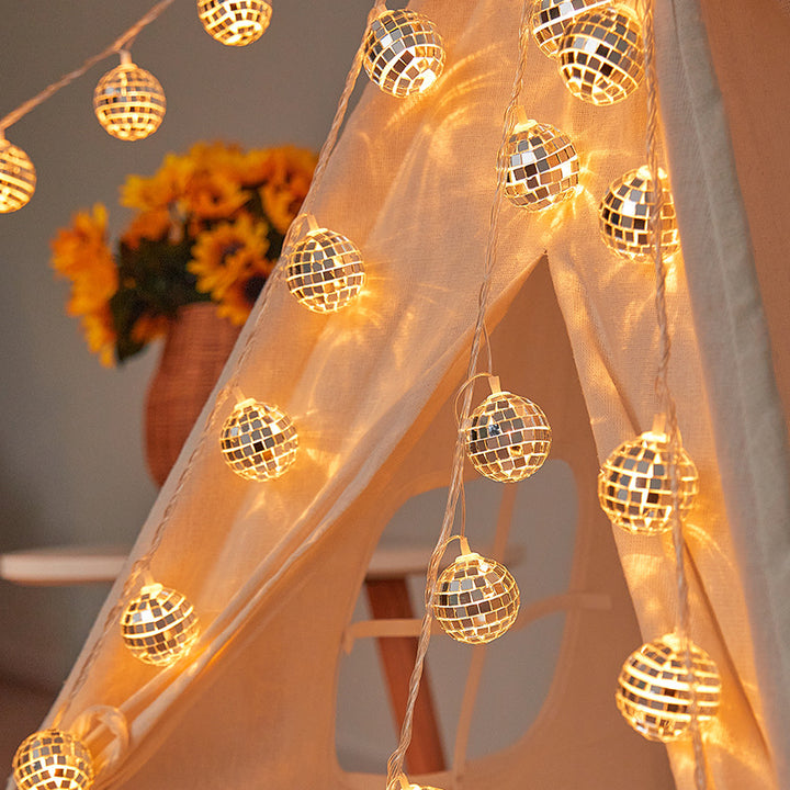 Decorative fairy lights with disco ball design Bowlift