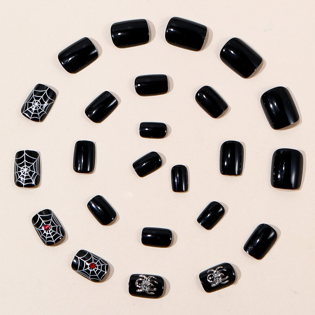 Gothic Halloween-Themed Nail Art Extensions Bowlift