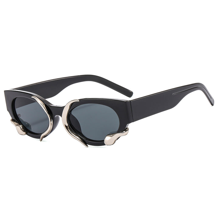 Women's designer sunglasses with a unique, sculptural frame Bowlift