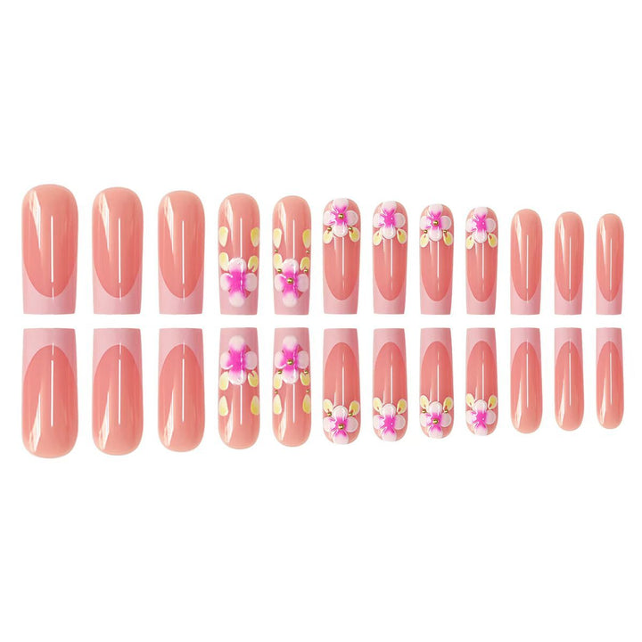 Floral Nail Design Extensions Bowlift