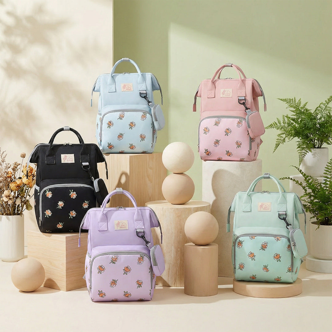 Stylish Floral Pattern Backpack Bowlift