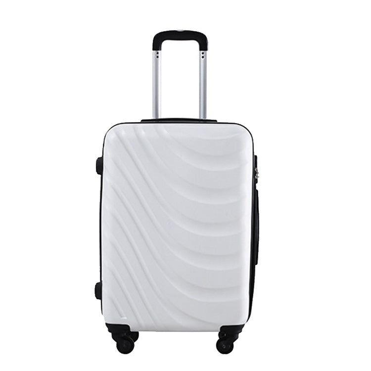 Unisex Stylish Wave-Pattern Hard Shell Carry-on Suitcase Bowlift
