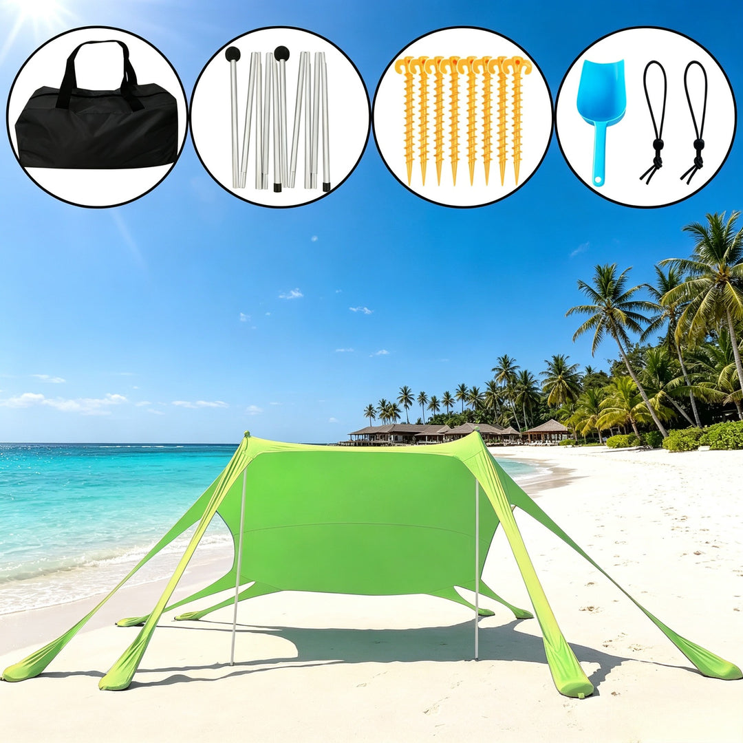 Portable Beach Shade Canopy Bowlift