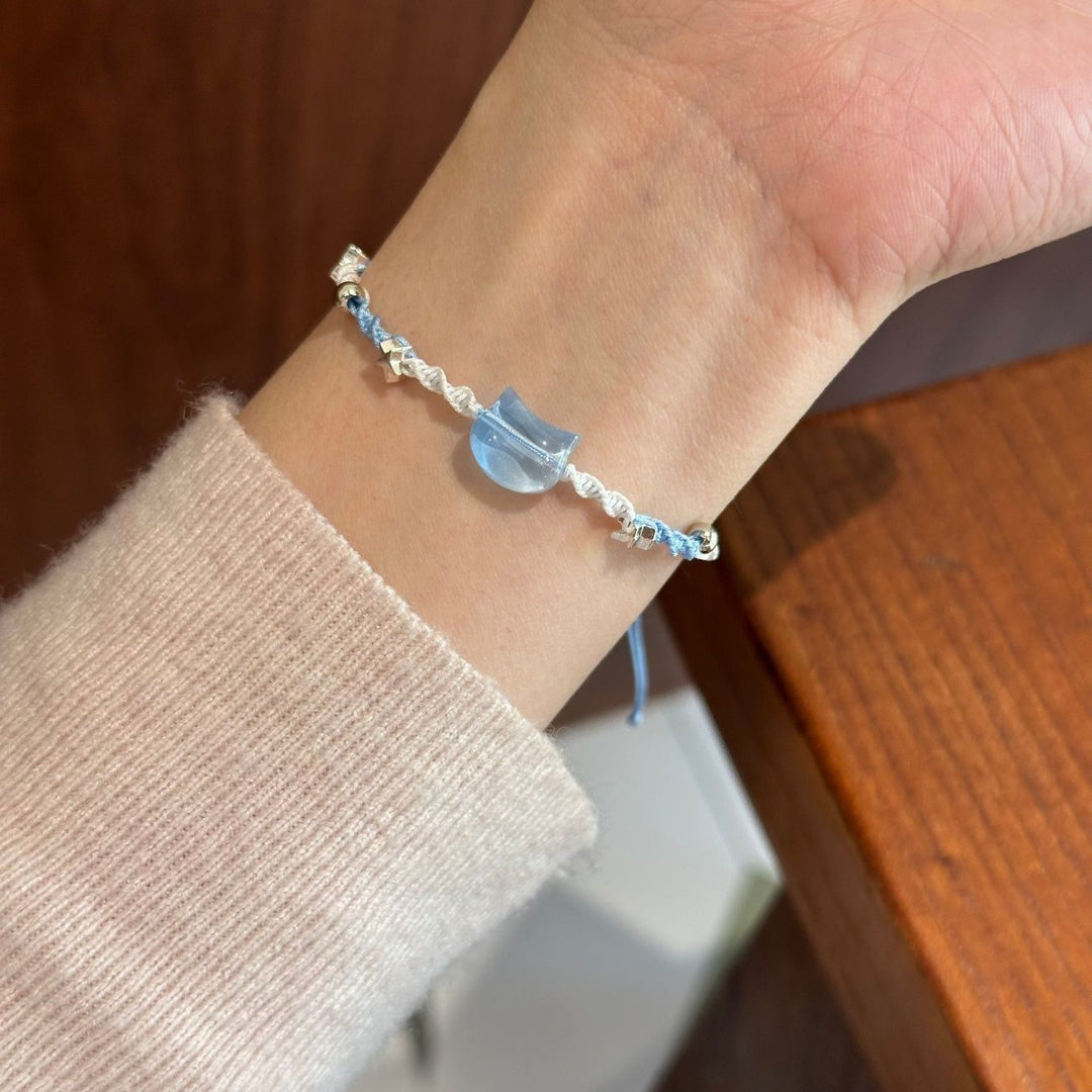 Adjustable Cat-Themed Charm Bracelet Bowlift