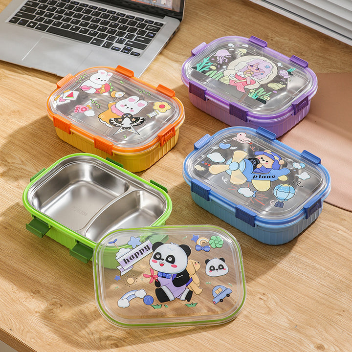 Fun-Themed Multi-Compartment Snack Storage Container